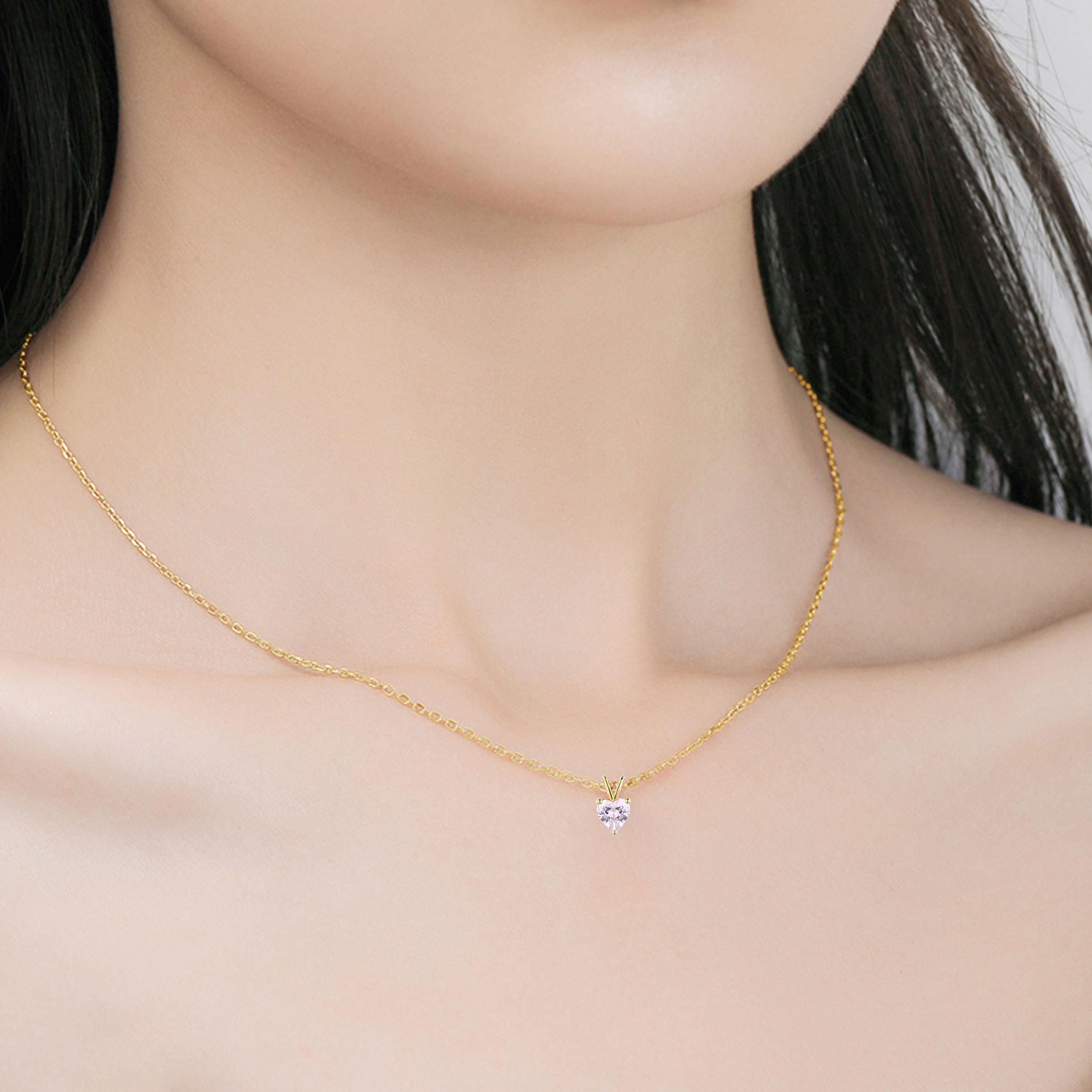 Rose – Blush Heart rosa diamantanheng